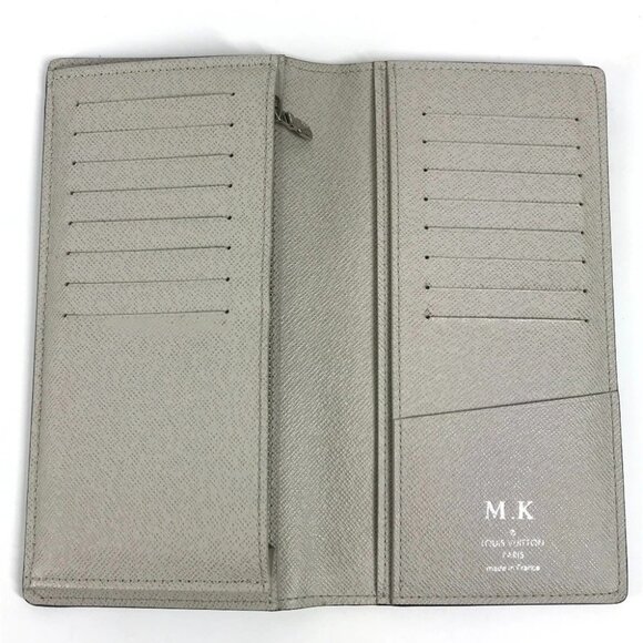 LOUIS VUITTON M30557 Taiga Bicolor Portefeuille Brazza 2-fold Long Wallet - Picture 8 of 16